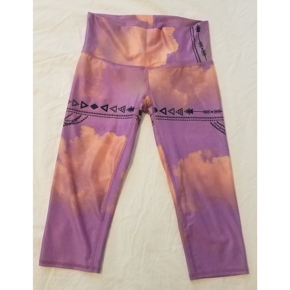 Teeki purple haze crop capri legging hot pant - Picture 3 of 5